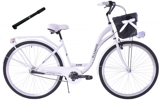 Rower miejski 28 damski Kozbike (K25) 3bieg biały (przerzutka Sturmey Archer) (J8)