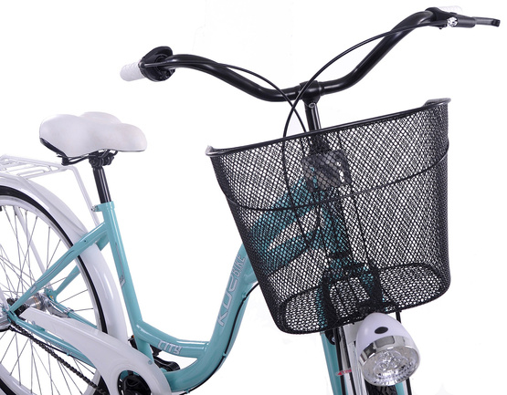 (K24) Rower miejski damski Kozbike 28 morsko biały 3B (J9)