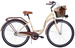(K23) Rower miejski damski Kozbike 28 3S kremowo-brązowy (J1)