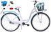 Rower miejski 28 Kozbike (K21) 3S biało-morski (przerzutka Sturmey Archer) (J8)