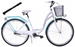 K21 Rower miejski Kozbike 28 3bieg biało-morski (przerzutka Sturmey Archer) (J8)