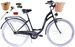 Rower miejski Kozbike 28 (K14) 3bieg czarny (białe opony, przerzutka Sturmey Archer) (J7)