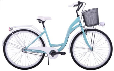 Rower miejski Kozbike 26" (K24-S3) morsko biały 3B (2P2)