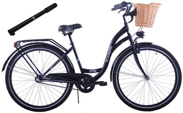 Rower miejski 28 Kozbike 3bieg czarny wersja męska (2P1)