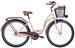 (K23) Rower miejski damski Kozbike 28 3S kremowo-brązowy (J1)