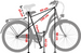 (K14) Rower miejski damski Kozbike 26 czarny S1 (2P3)