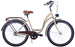 Rower miejski damski Kozbike 26 3 biegi kremowo brązowy (J10)