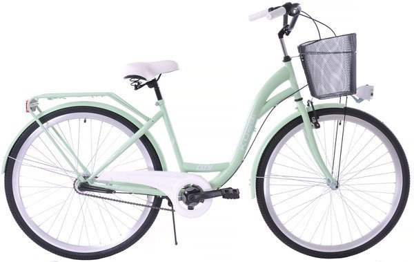 K16 Rower miejski Kozbike 28 3biegi miętowy mat  (przerzutka Sturmey Archer) (2M4)