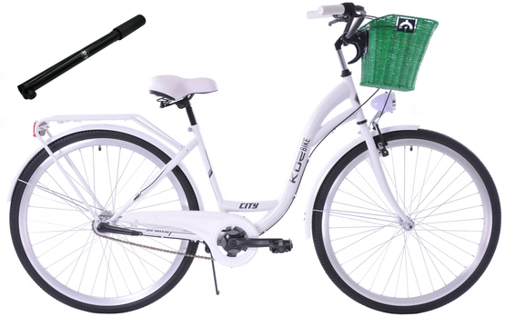K25 Rower miejski Kozbike 28 3bieg biały (przerzutka Sturmey Archer) (J8)
