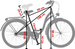 Rower miejski 28 Kozbike (K14) 3S czarny (czarne opony, przerzutka Sturmey Archer) (J7,J8)