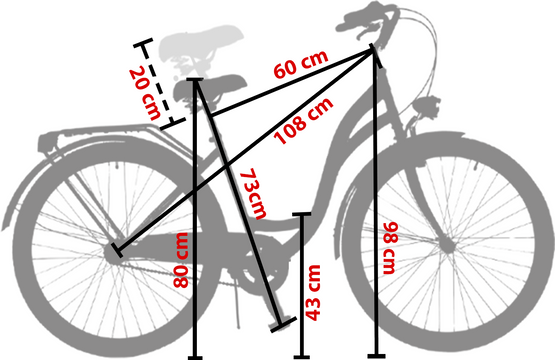 Rower miejski 28 Kozbike (K21) 3S biało-morski (przerzutka Sturmey Archer) (J8)
