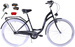 K14 Rower miejski Kozbike 28 3bieg czarny (białe opony, przerzutka Sturmey Archer) (J7)