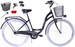 Rower miejski Kozbike 28 (K14) 3bieg czarny (białe opony, przerzutka Sturmey Archer) (J7)
