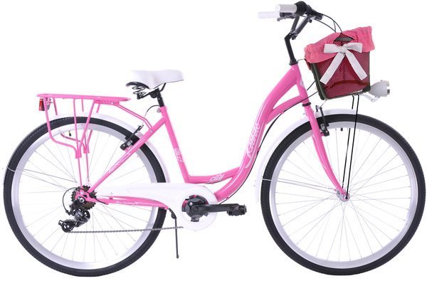 Kozbike City 28 7s rower różowo - biały (K4) (M3P7)