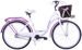 Rower miejski 26 damski Kozbike K36 biało fioletowy 3 biegi (2L2)